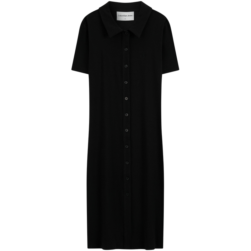 

Calvin Klein Короткое платье с короткими рукавами для женщин BEH Space Black