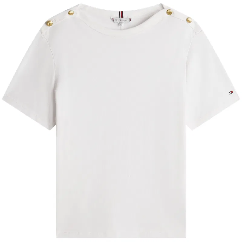 Футболка мужская с круглым вырезом Tommy Hilfiger белая