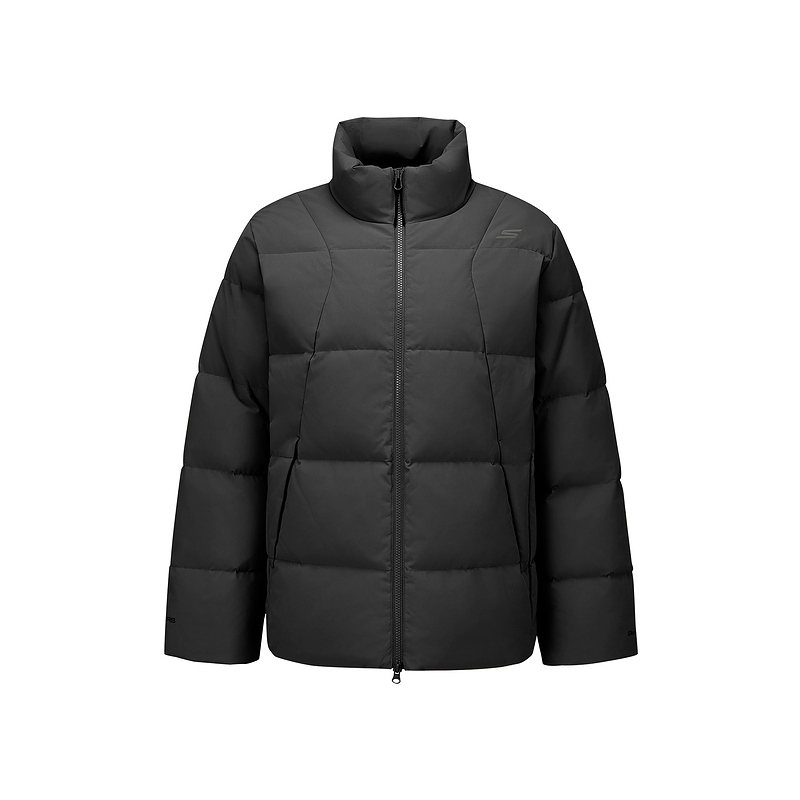 

Комфортная спортивная серия пуховик men's Skechers, черный