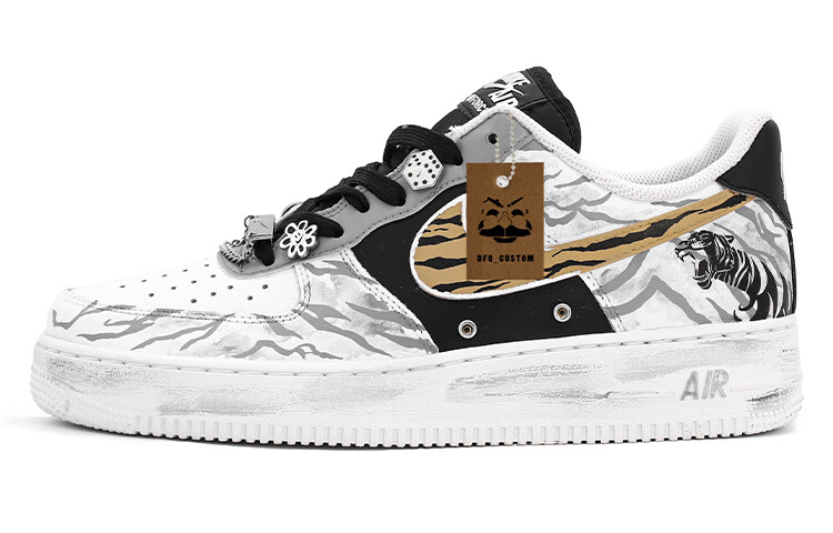 

Кроссовки Nike Air Force 1 Skateboard Shoes Men Low-Top Black White Gray