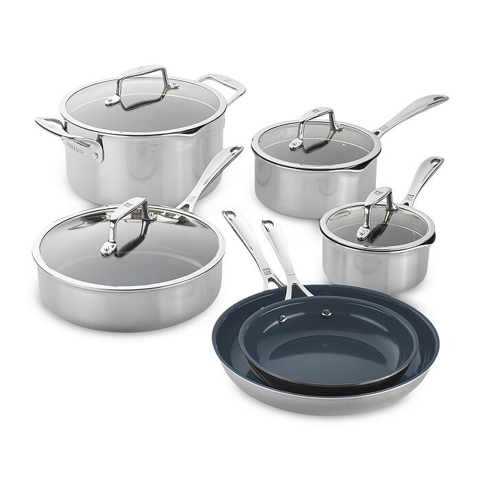 

Zwilling Clad CFX 10 шт. Набор посуды, серебряный