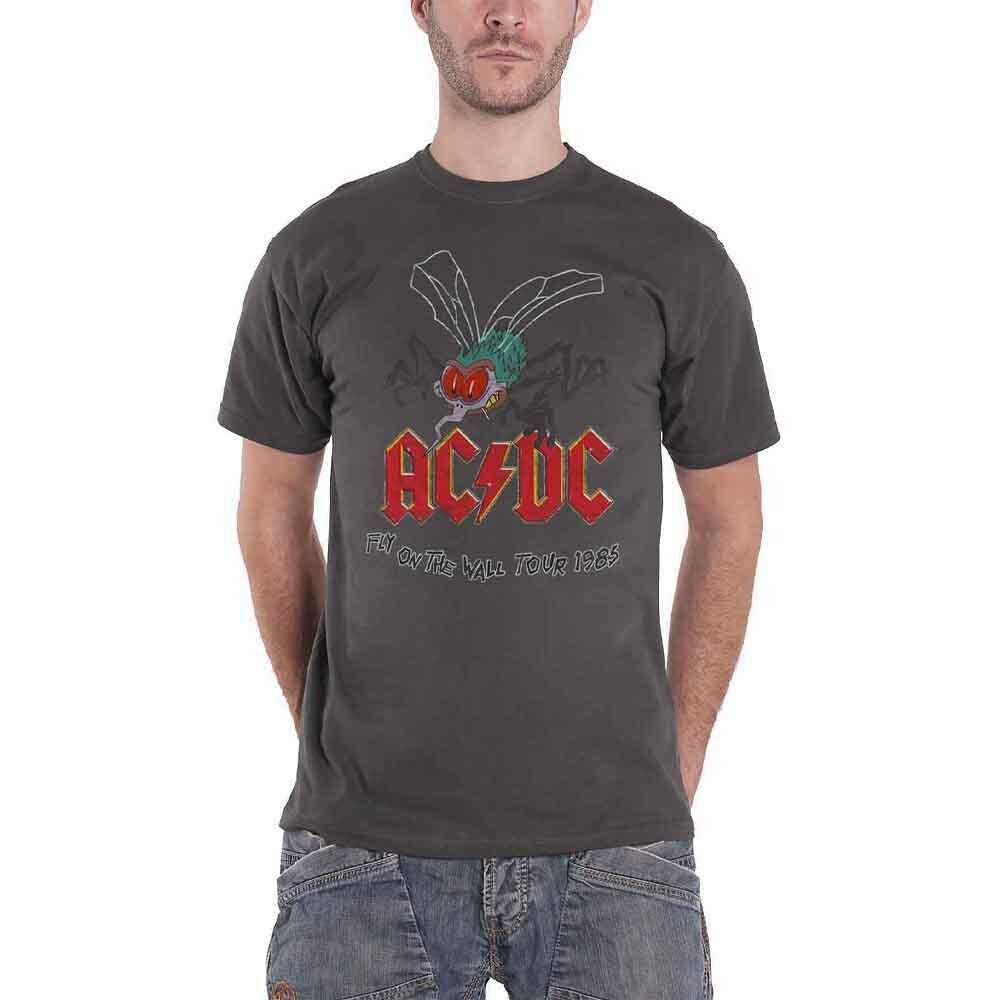 

Футболка Fly On The Wall Tour 1985 AC/DC, серый