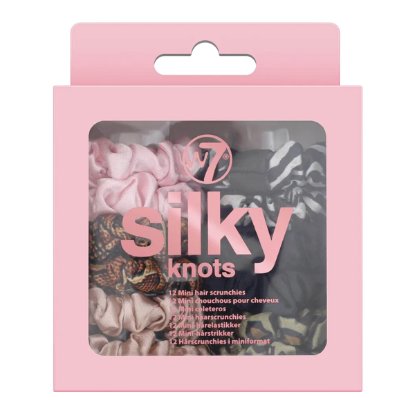 

Набор: шелковые резинки для волос, 12 шт./1 упаковка. W7 Silky knots