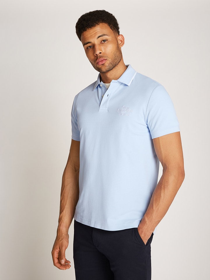 

Tommy Hilfiger Светло-голубая рубашка поло