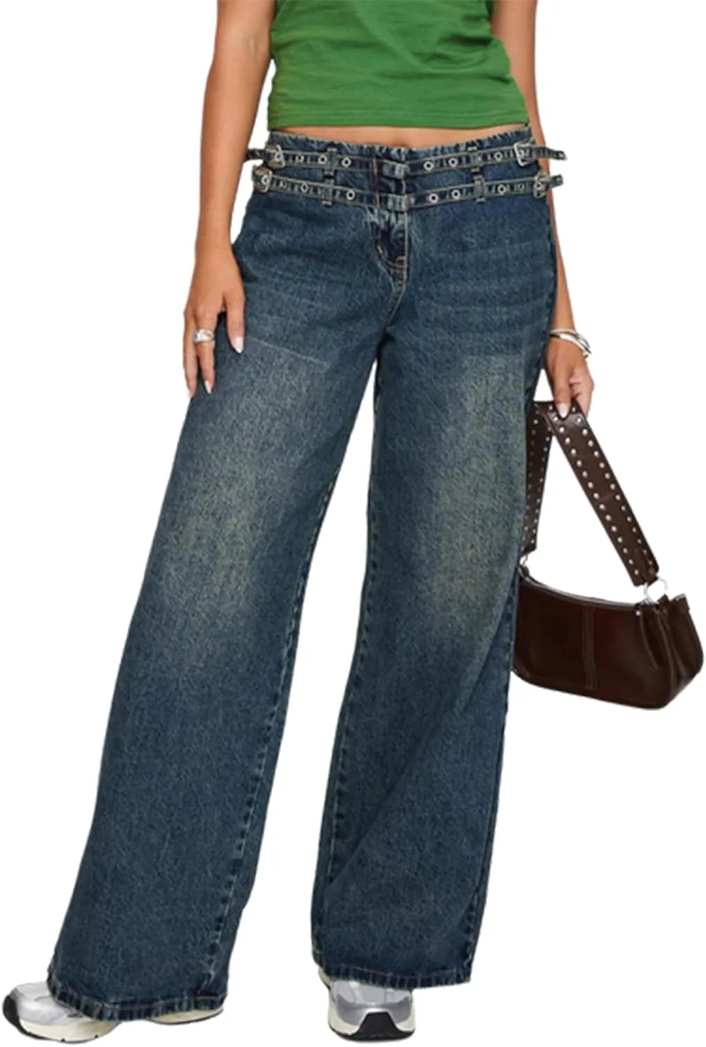 

Женские джинсы Boyfriend с низкой посадкой и регулируемой талией cffvdiz