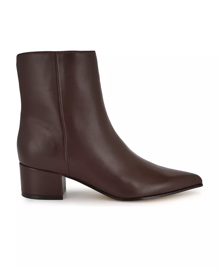 Женские ботильоны Maribu с острым носом Nine West, коричневый — фото 2