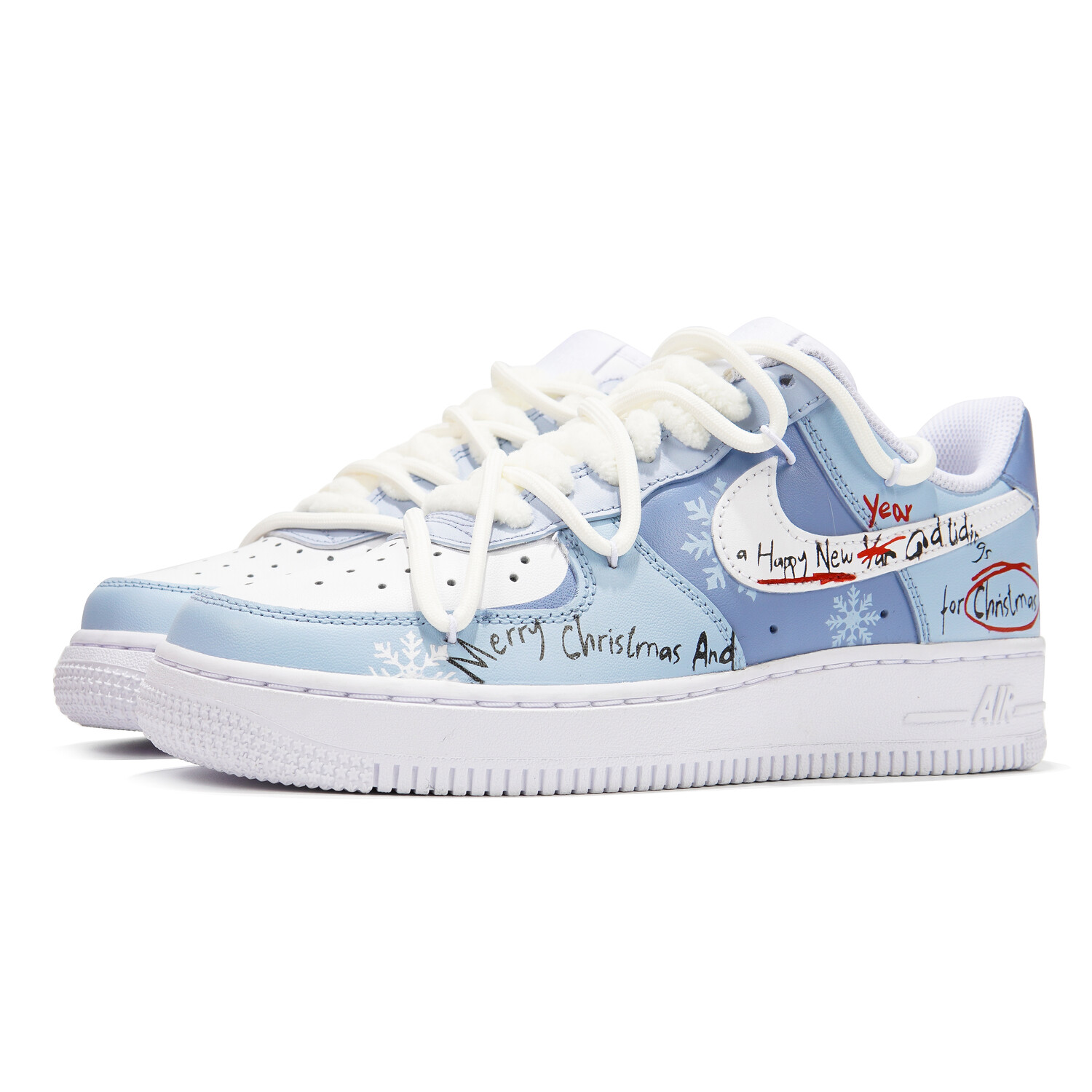 

Кроссовки Nike Air Force 1 Skateboard Shoes Men Low-Top Blue White