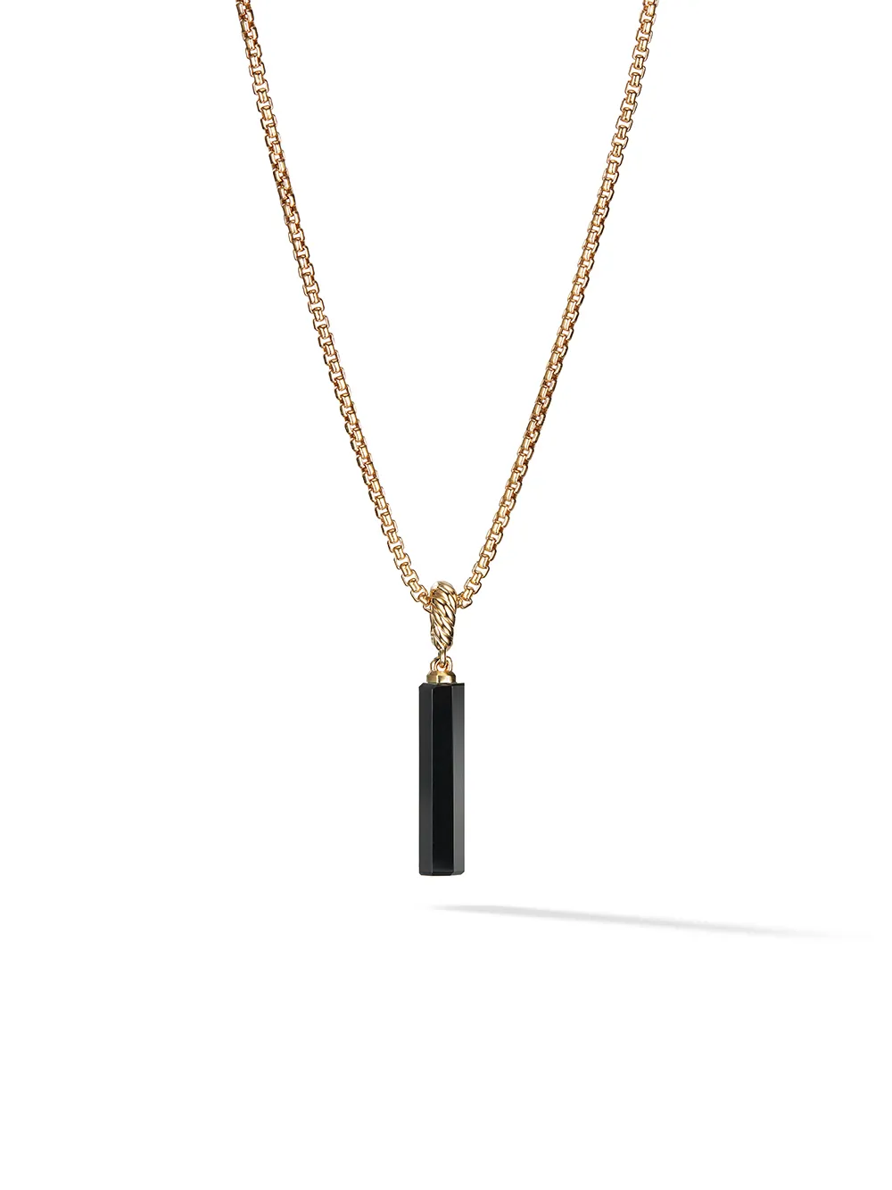 

Подвеска Barrel из желтого золота с ониксом (20 мм) David Yurman, золотой