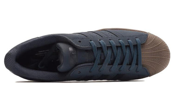 Кроссовки superstar shoes canvas 'navy gum' Adidas, синий — фото 4