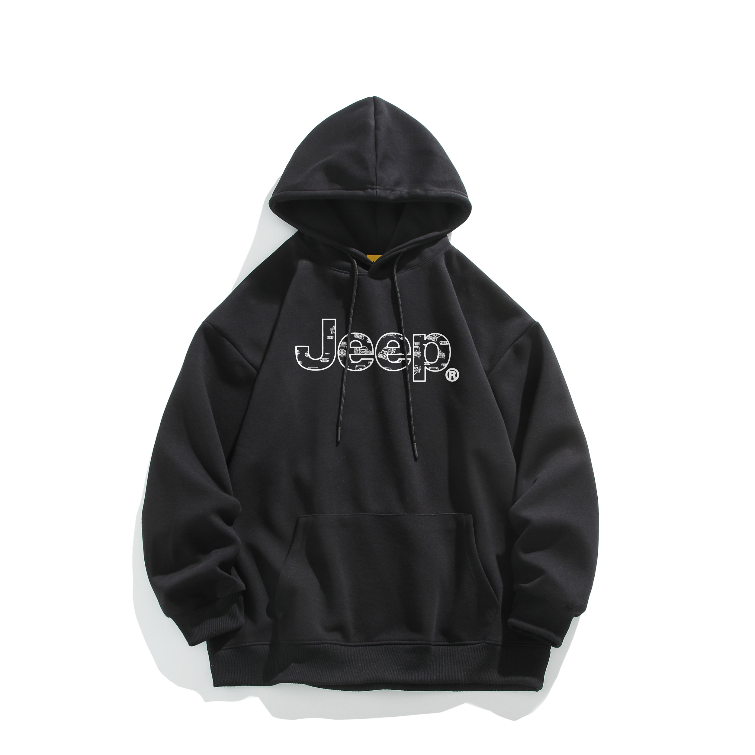 

Толстовка Unisex Hooded Moderate Regular Jeep, pure черный