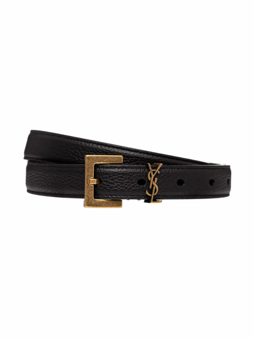 

Кожаный ремень LA 66 Saint Laurent, черный