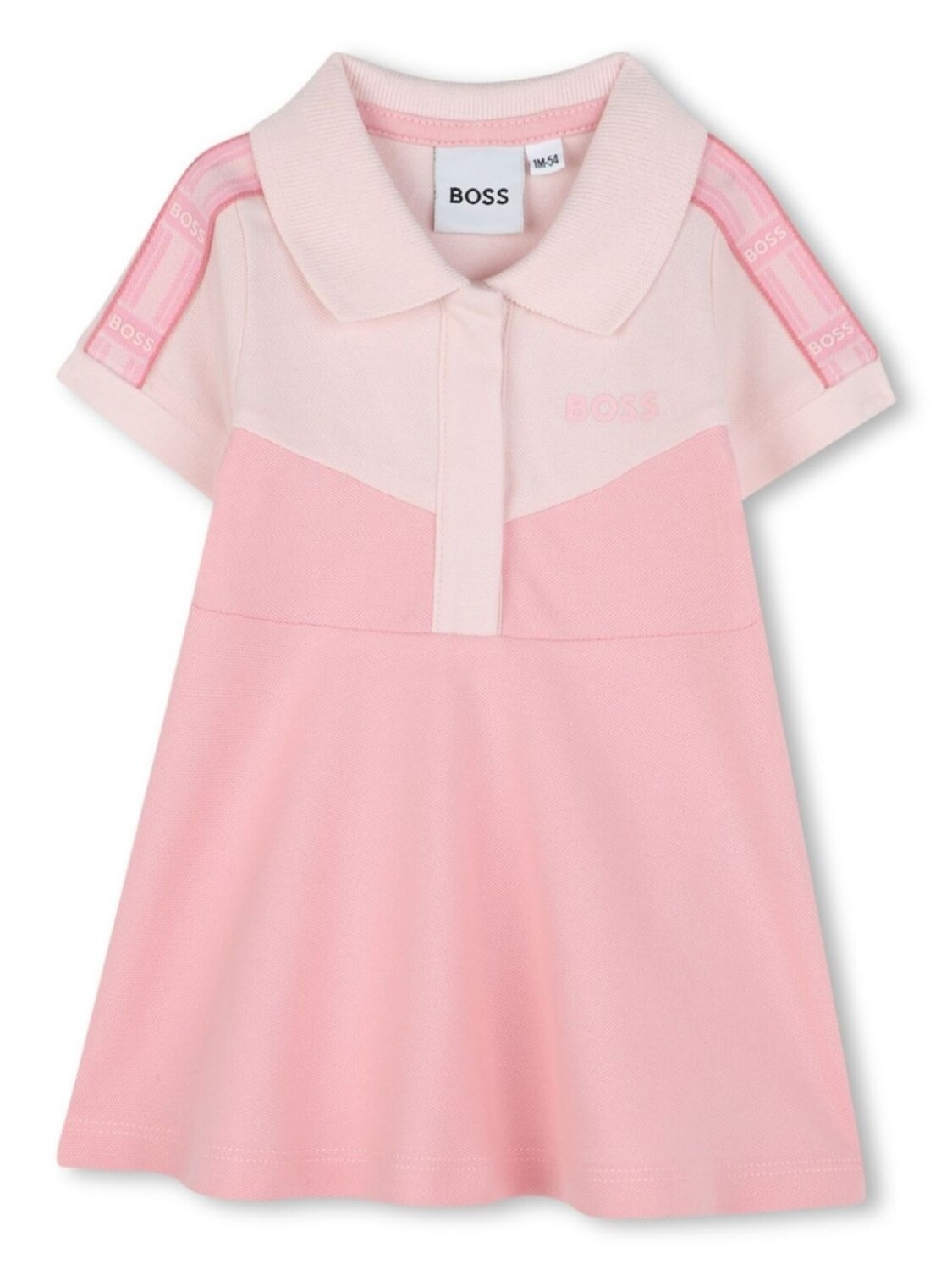 

Платье с логотипом BOSS Kidswear, розовый