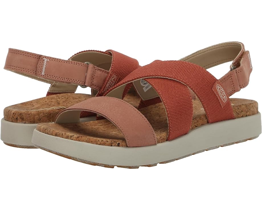 

Сандалии KEEN Elle Crisscross, цвет Baked Clay/Cork