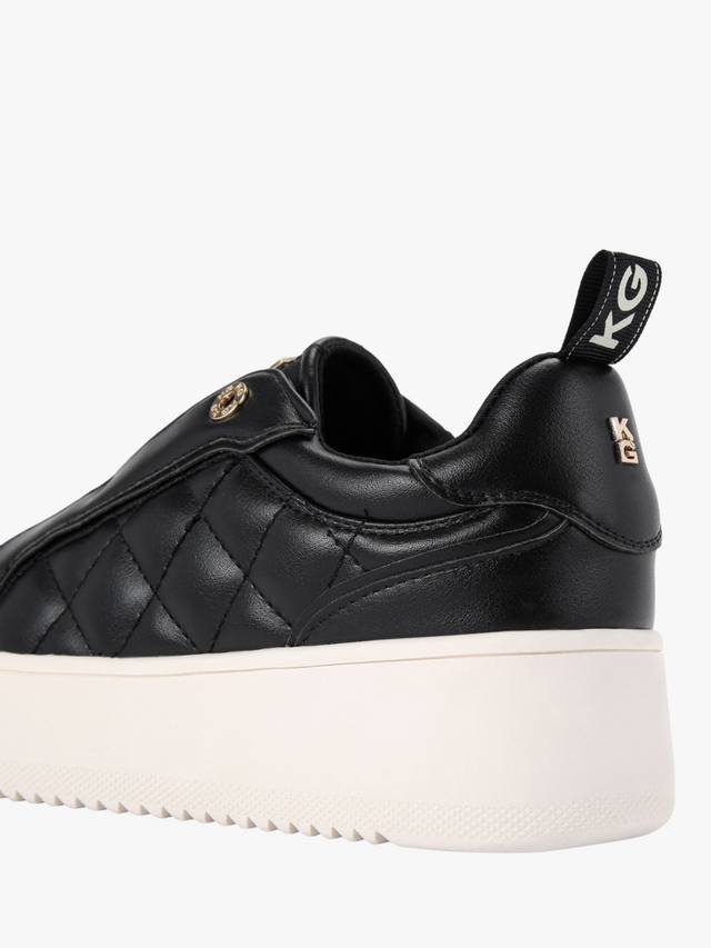Беспроводные стеганые массивные кроссовки Lighter KG Kurt Geiger, Black — фото 3
