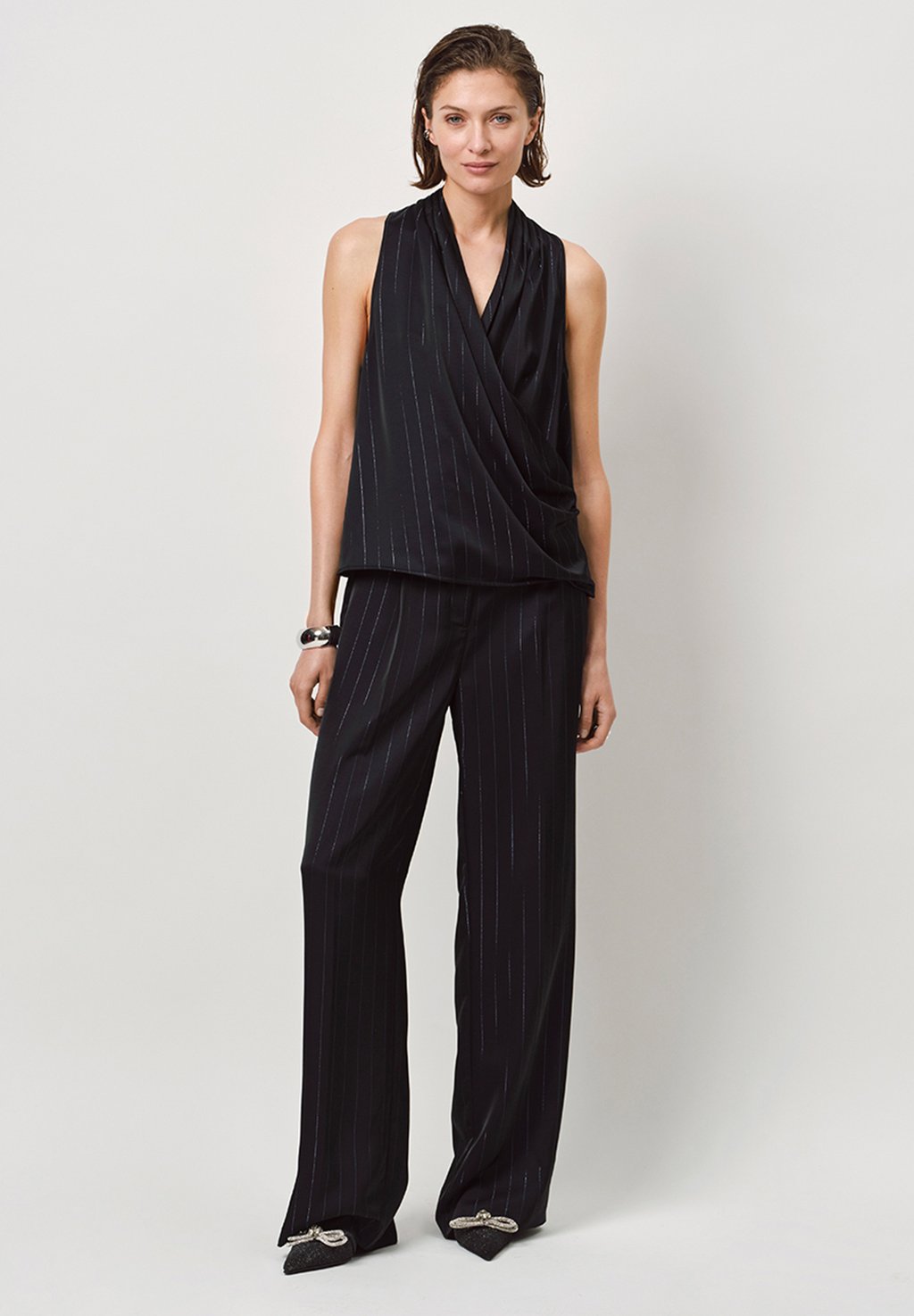 

Блуза SETIA PINSTRIPE DRAPEY Dante6, черный