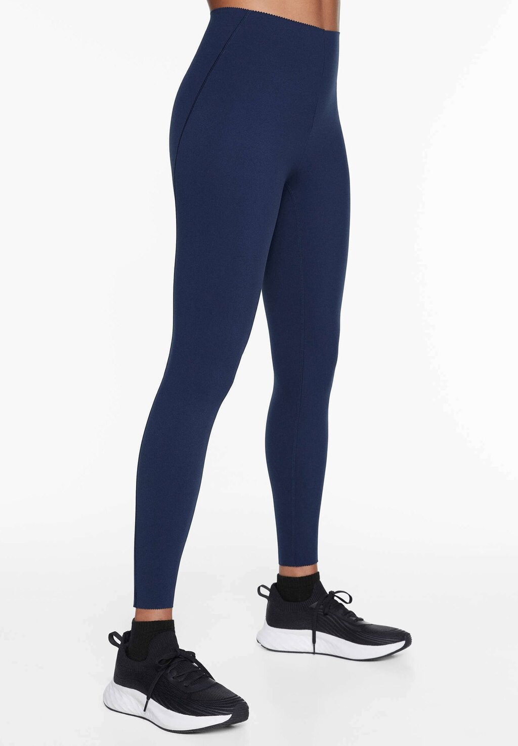 

Леггинсы COMPRESSIVE WAIST CONTROL ANKLE-LENGTH OYSHO, цвет mottled royal blue