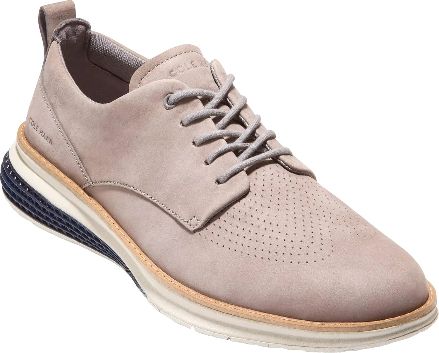 Мужские туфли Cole Haan Originalgrand Energyweave с перфорированным носком, серебряный — фото 4