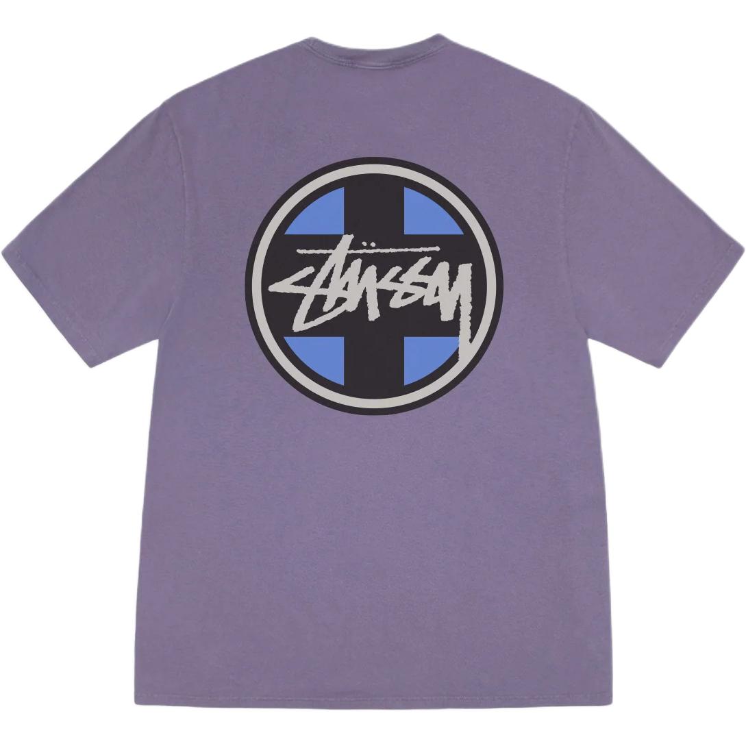 Футболка Stüssy с логотипом Stussy, фиолетовый — фото 3