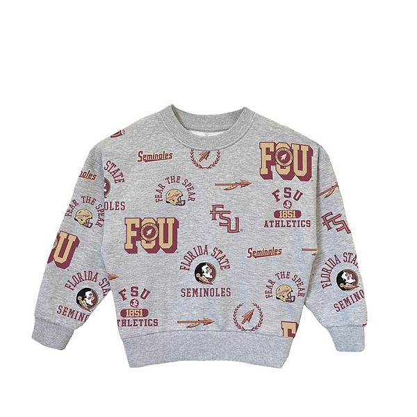 Детская толстовка Florida State Seminoles Always On Repeat, цвет heather gray Gameday Couture — фото 3