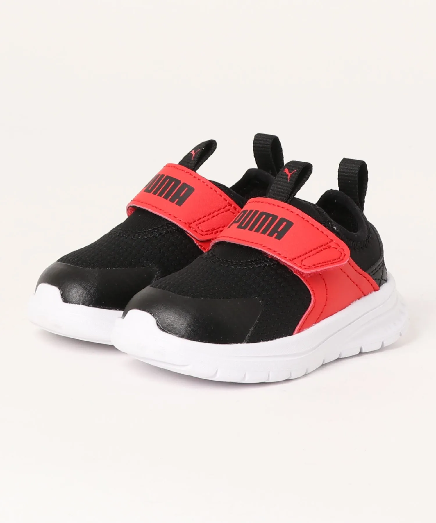 Слипоны для детей из резины PUMA EVOLV красные с черным