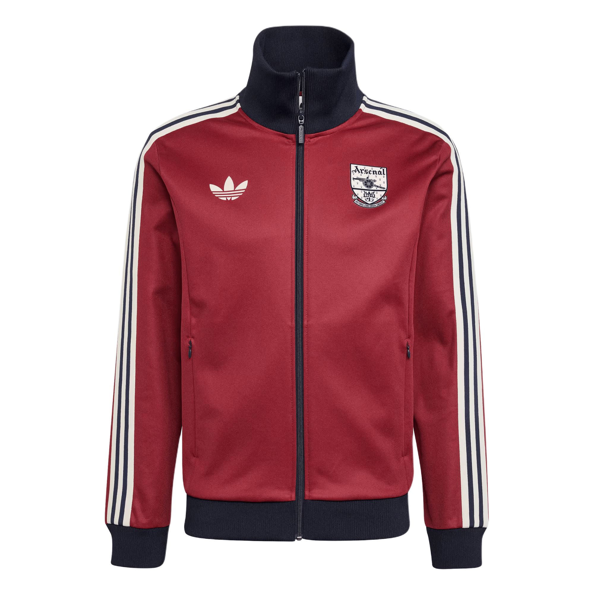 

Adidas Originals With AdiClub Arsenal Originals Track Top, Elegant Dark Reddish Purple