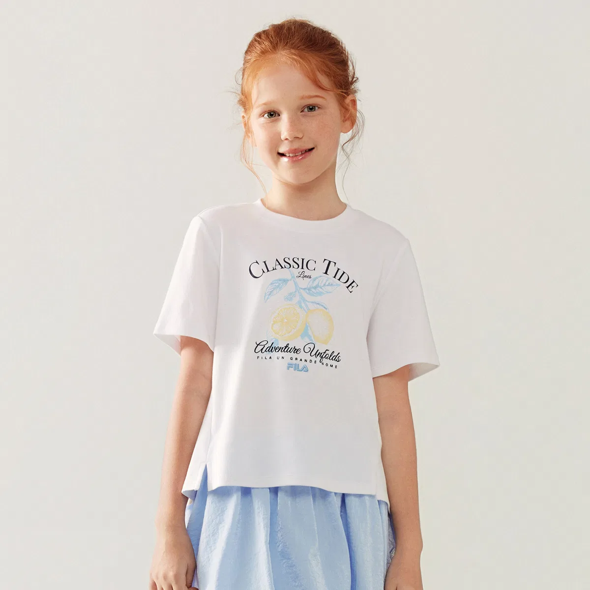 Футболка с коротким рукавом Standard White Kids' FILA KIDS — фото 3