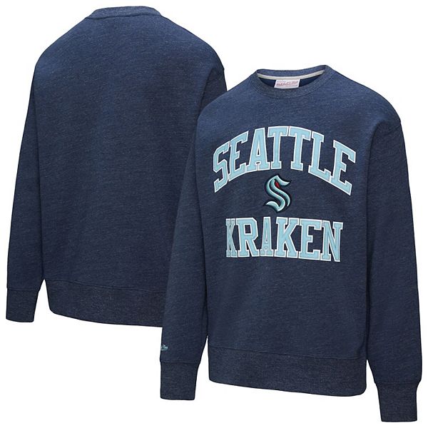 

Толстовка fleece Seattle Kraken deep sea blue Mitchell & Ness, Синий, Толстовка fleece Seattle Kraken deep sea blue Mitchell & Ness