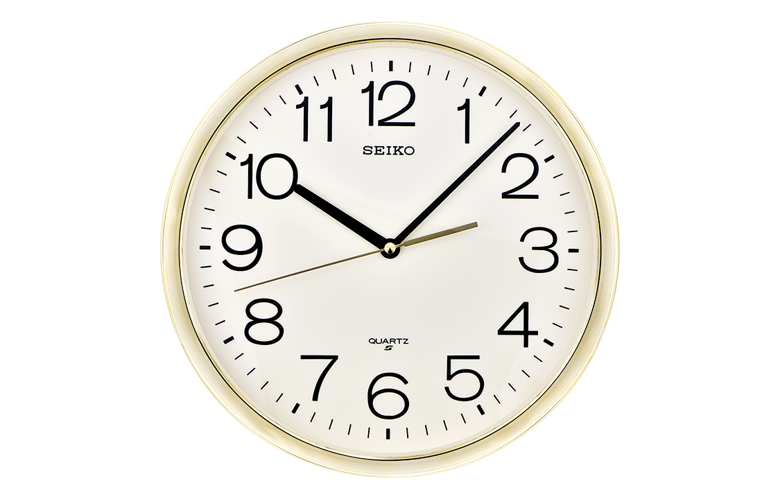

SEIKO Часы Quartz Movement Plastic Wall Clock Unisex White QXA014A