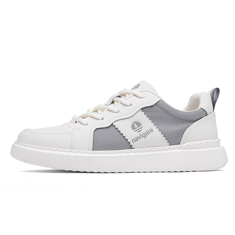 

Кроссовки NAVIGARE Skateboarding Shoes Men Low-top, серый/белый