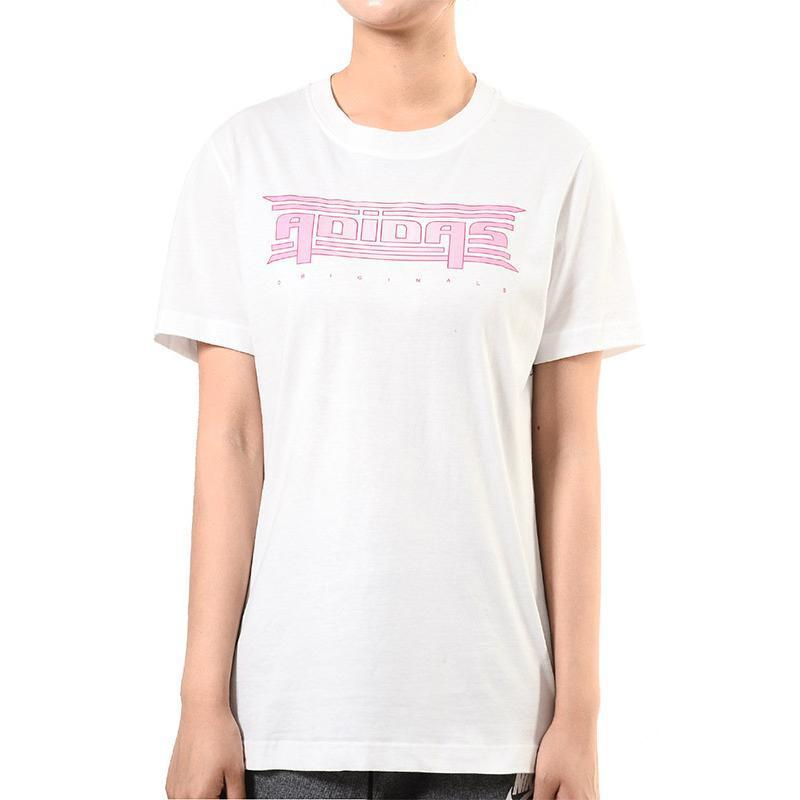 Adidas Футболка Women's White Crew Neck Moderate Straight Fit