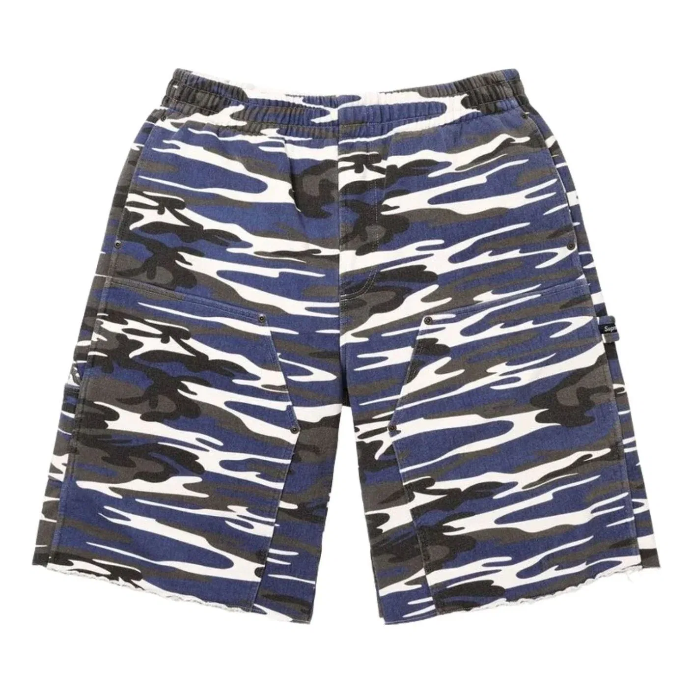 Спортивные шорты Supreme SS26 Double Knee Painter Sweatshort 'Blue Camo' SUP-SS26-204-BMO, мультиколор