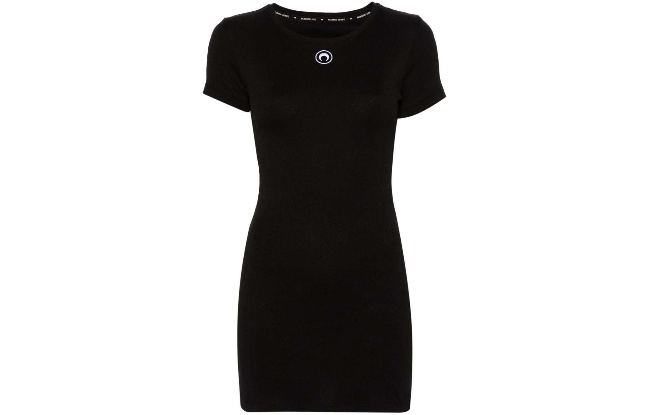 

Органическая хлопковая футболка-платье Marine Serre, черный