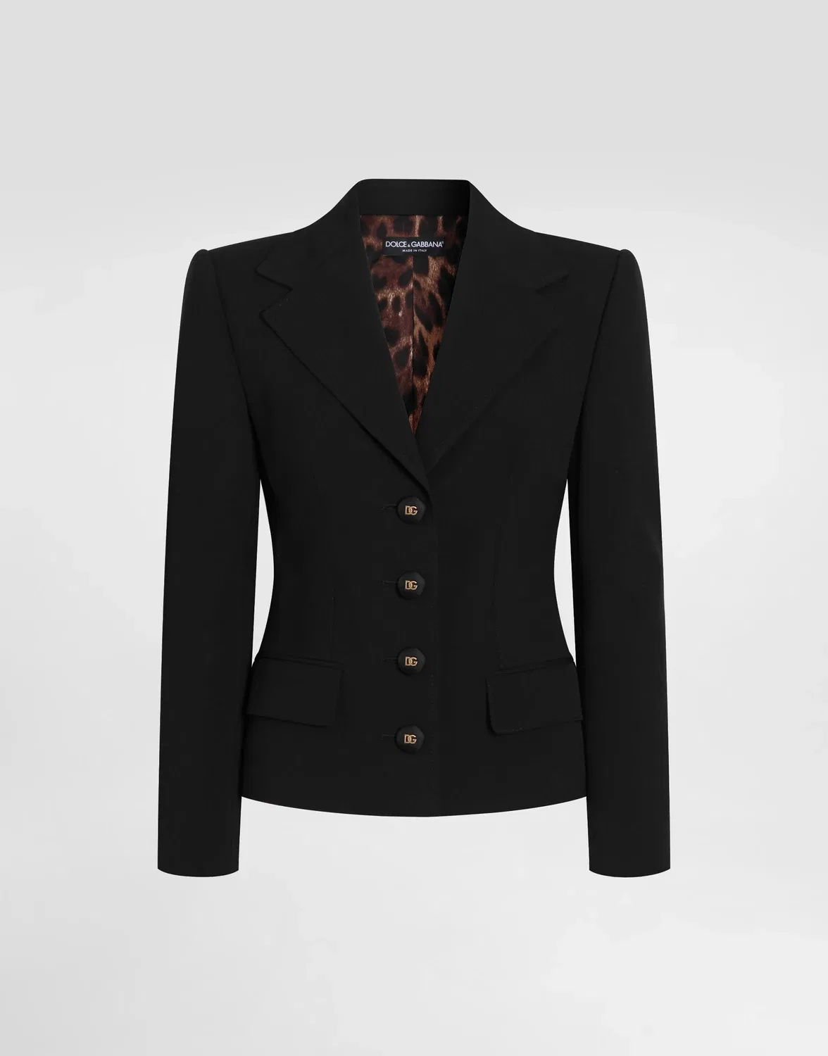 Однобортный пиджак DOLCE & GABBANA, черный