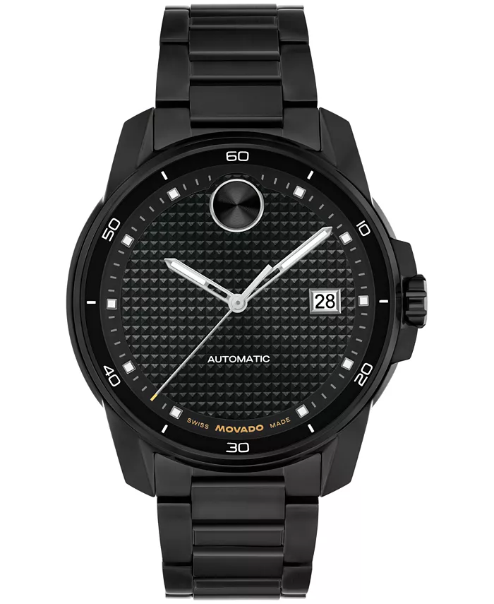 

Мужские часы Bold Verso Swiss Automatic с ионным покрытием, черная сталь, 41 мм Movado