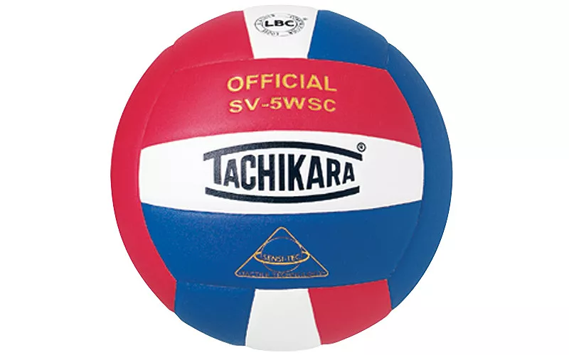 

Tachikara SV-5WSC Закрытый волейбольный мяч, цвет Scarlet/White/Royal