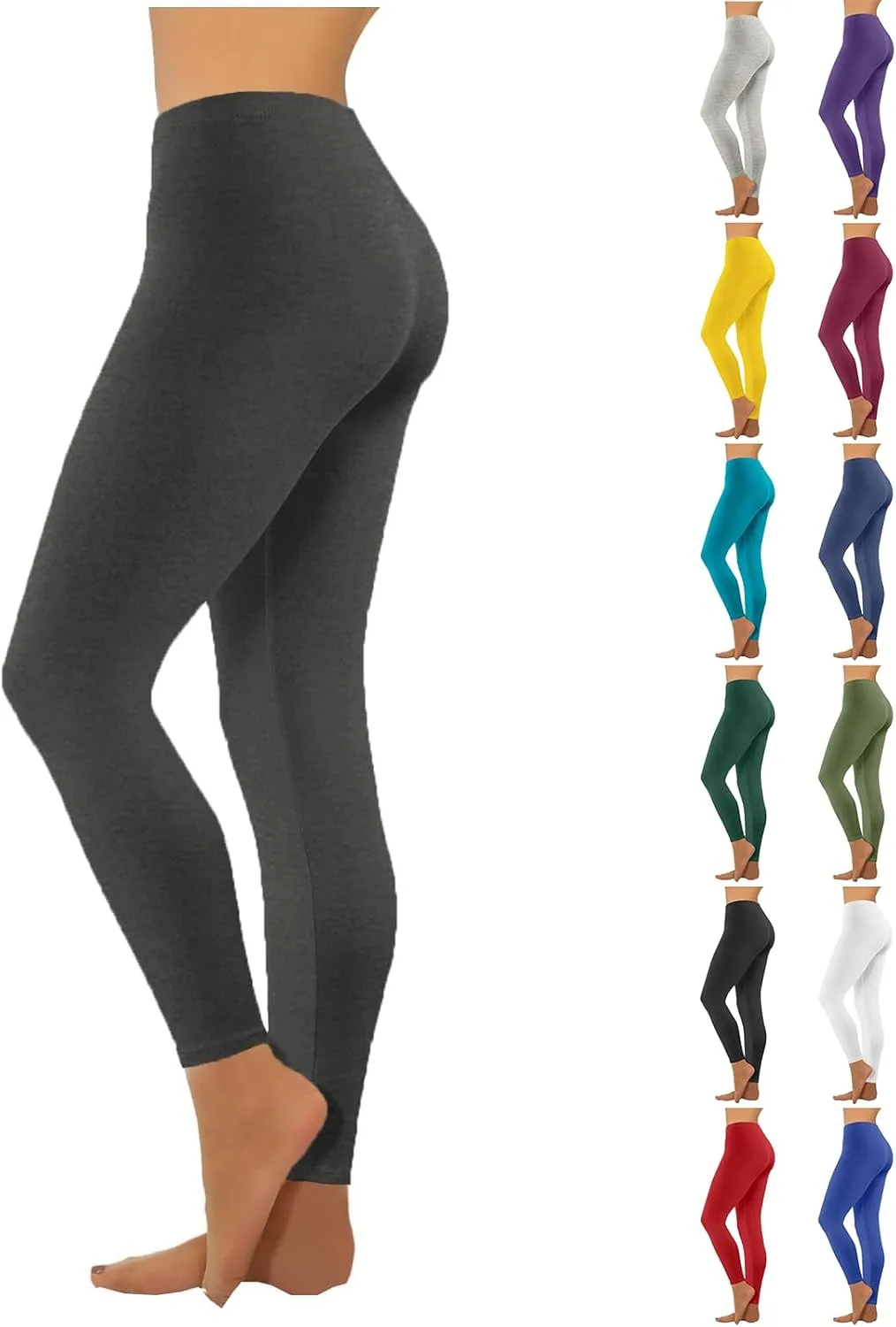 

Высокие леггинсы для женщин с эффектом контроля живота, Plus Size, 7/8