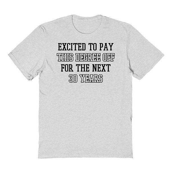 

Футболка с принтом Men's next 30 years graduate Colab89