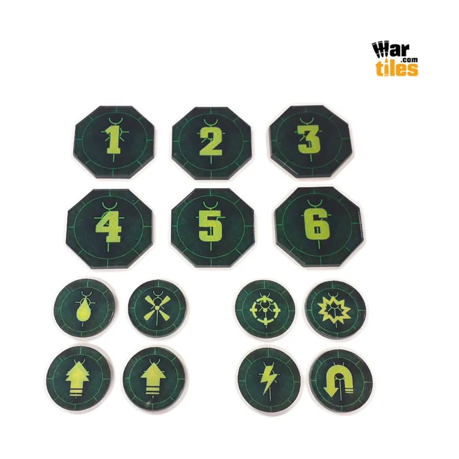

Набор жетонов команды убийств — Некротический, War Tiles - Markers, Rulers, & Tokens