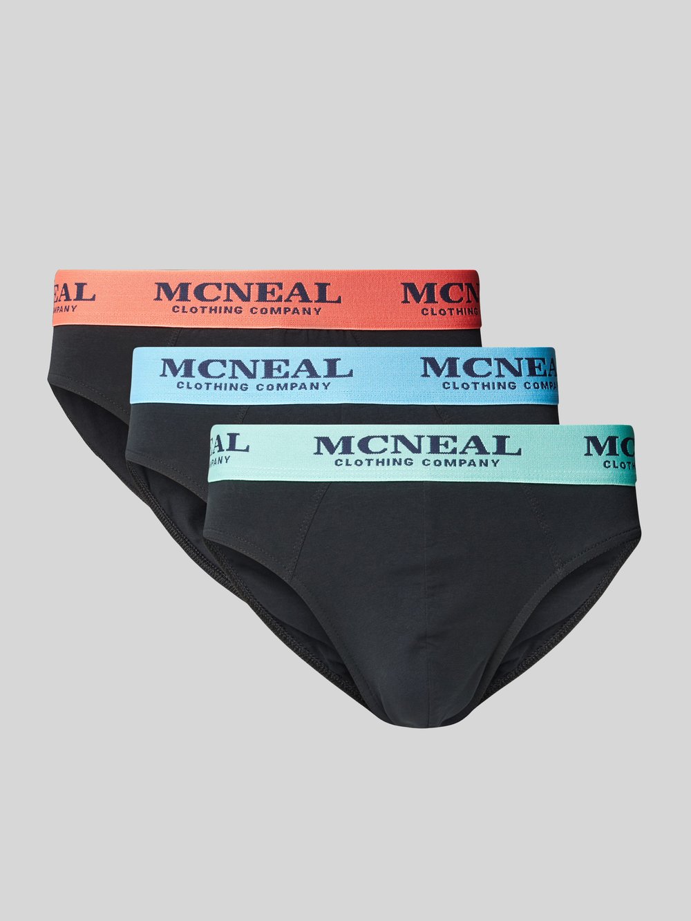 

Трусы с эластичным поясом и логотипом в упаковке 3 шт MCNEAL, черный