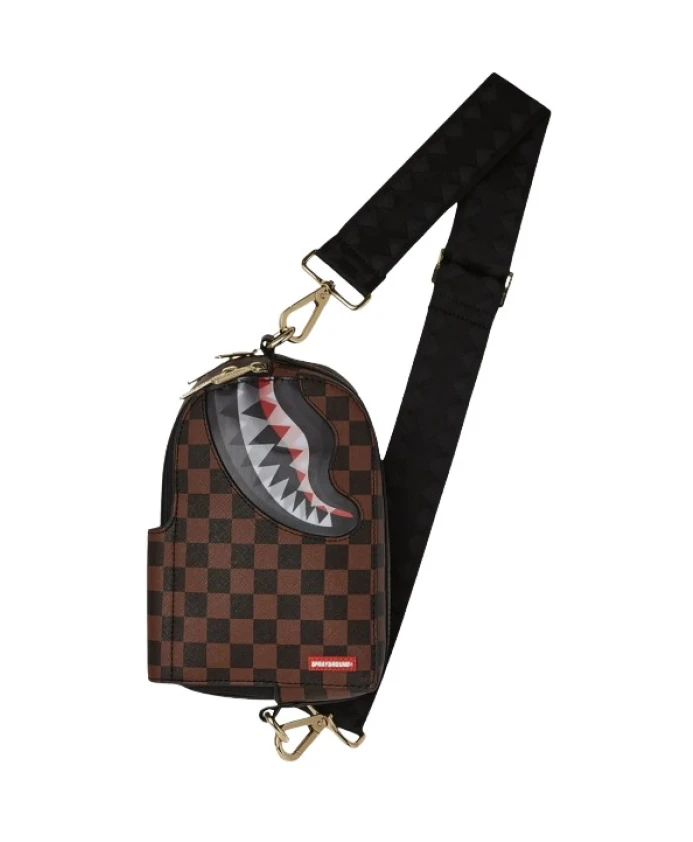 

Двояковыпуклая сумка на плечо Chomp Sprayground, коричневый