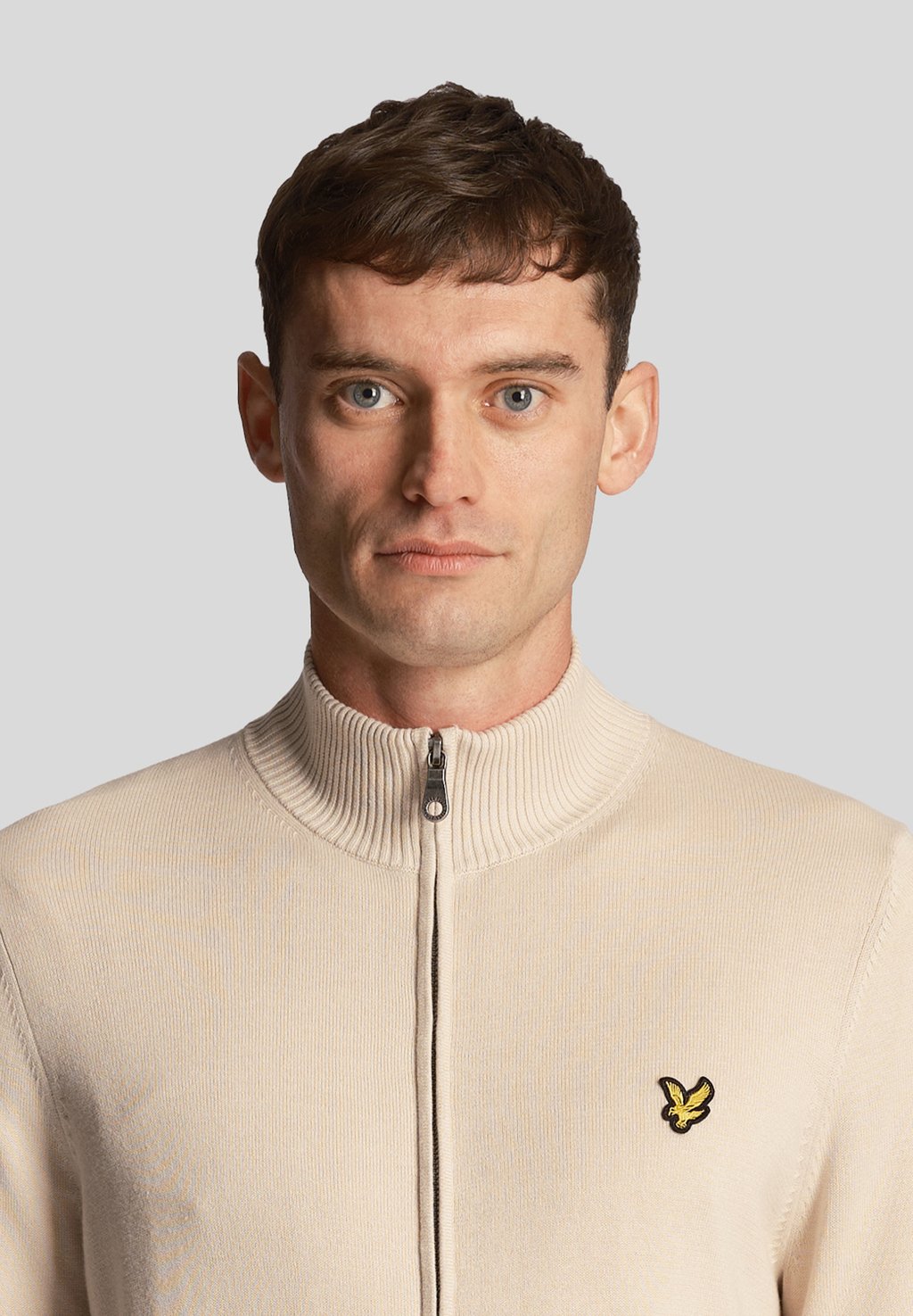 

Кардиган FULL ZIP Lyle & Scott, молочный