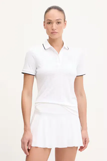 Поло Lacoste, женское, белое