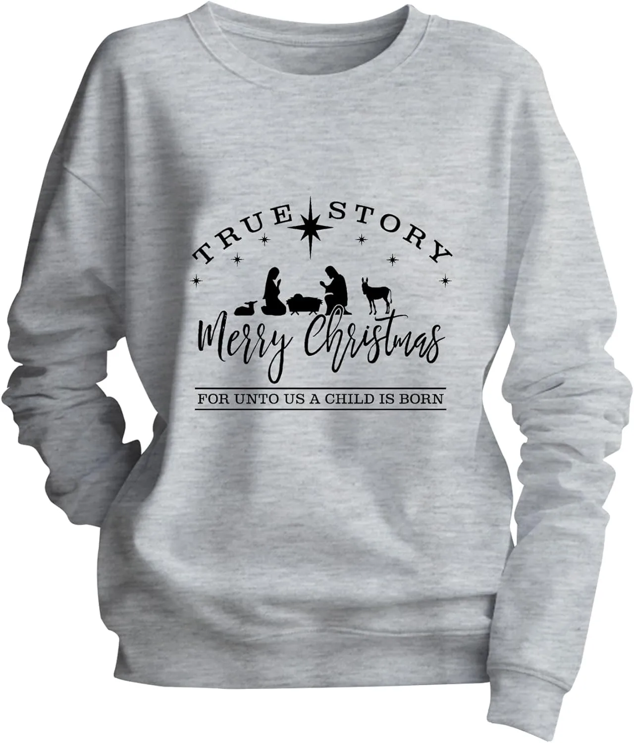 

Свитшот True Story Merry Christmas с длинным рукавом Yuisi Doxn