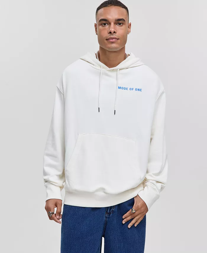 

Мужская худи свободного кроя с принтом и поддерживающим эффектом Mode Of One, загар/бежевый