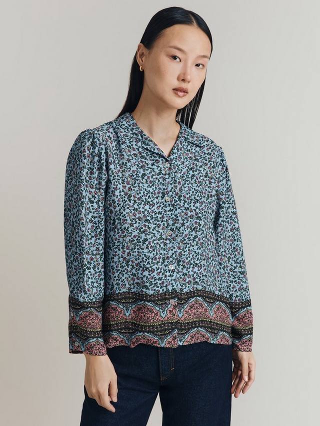 

Лана флоральная рубашка Ghost, Blue/Multi