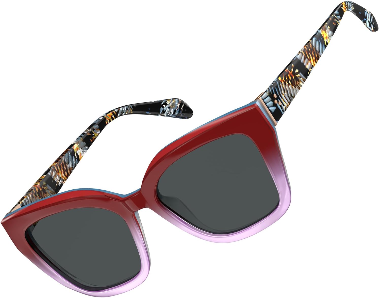 

Женские поляризованные солнцезащитные очки AVAWAY «кошачий глаз» — модные солнцезащитные очки из ацетата с защитой UV400, современный дизайн, 2. Rose Nebula / Grey Lens