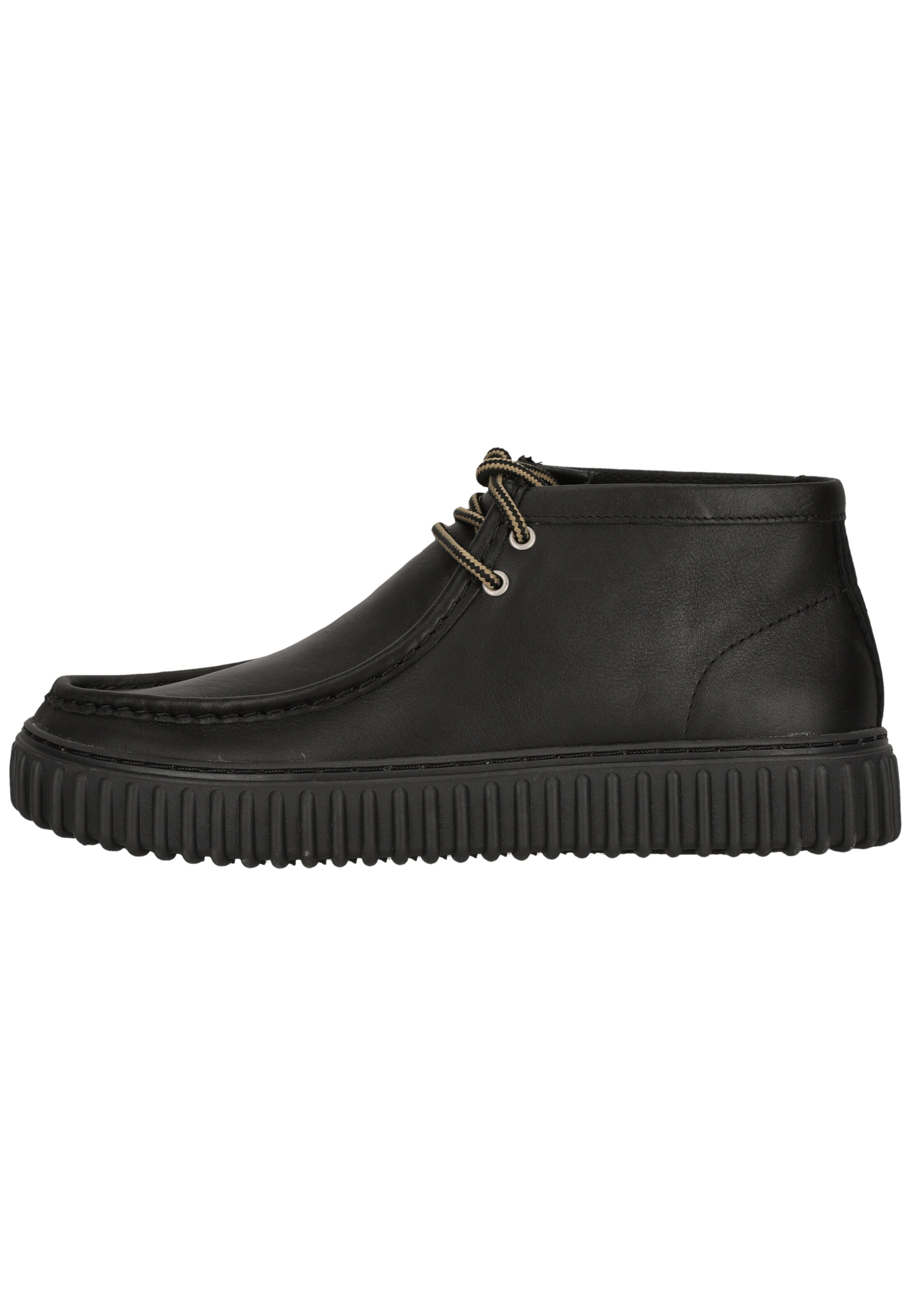 CLARKS Шнурованные ботинки 'Torhill Hi' в черном цвете — фото 2