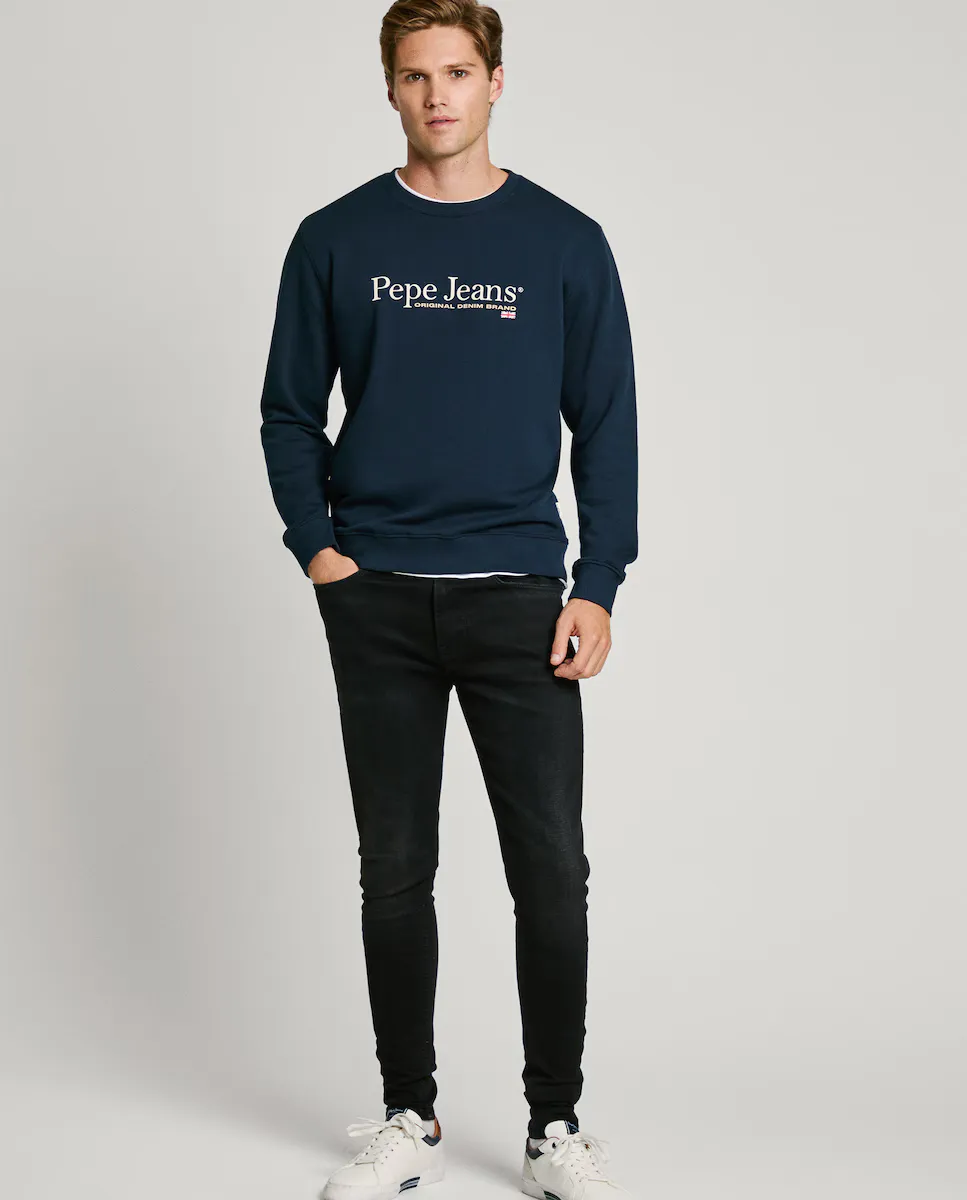 

Мужские джинсы скинни из эластичной ткани Pepe Jeans, черный