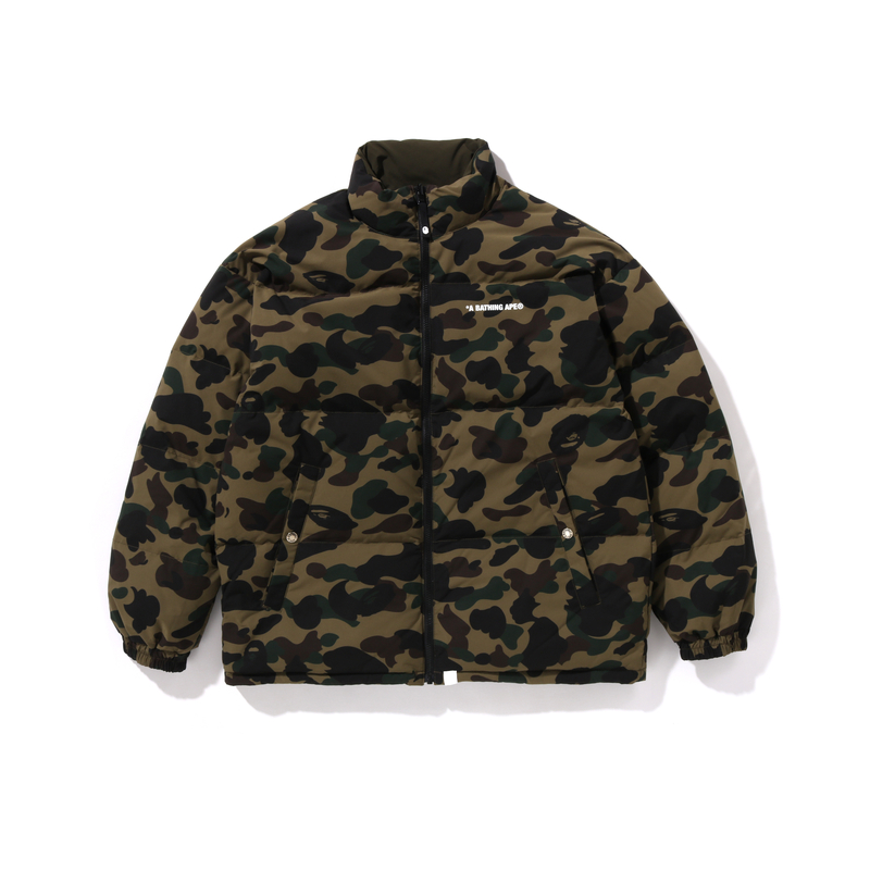 

Bape 1st Camo Reversible Down Jacket A BATHING APE, Зеленый GRX