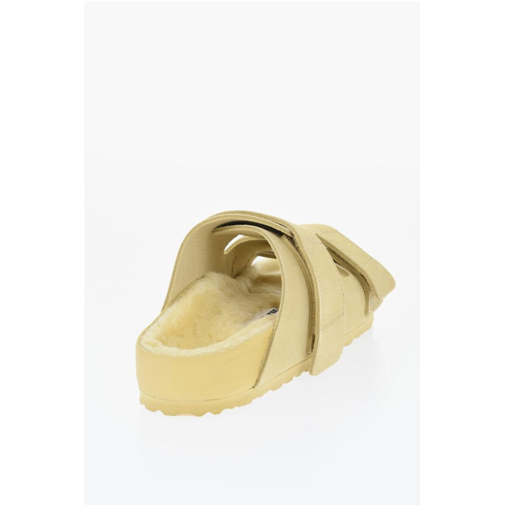 Сандалии TEKLA x BIRKENSTOCK из замши с двойной резинкой и овчиной Birkenstock, Yellow — фото 2